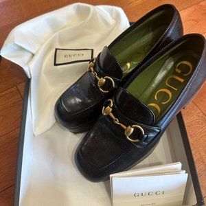 Gucci-Houdan 15 Platform Blank Loafer size 4.5